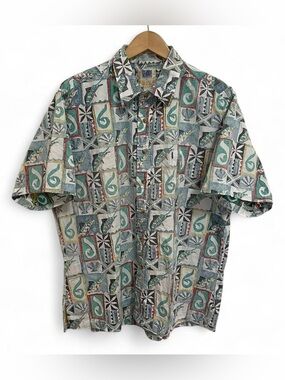 Men's Short-Sleeve AVI X Kahala Button-Up Hawaiian Shirt XL